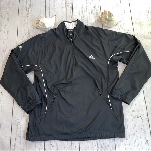 adidas Other - Adidas Clima Proof Partial Zip Golf Windbreaker L